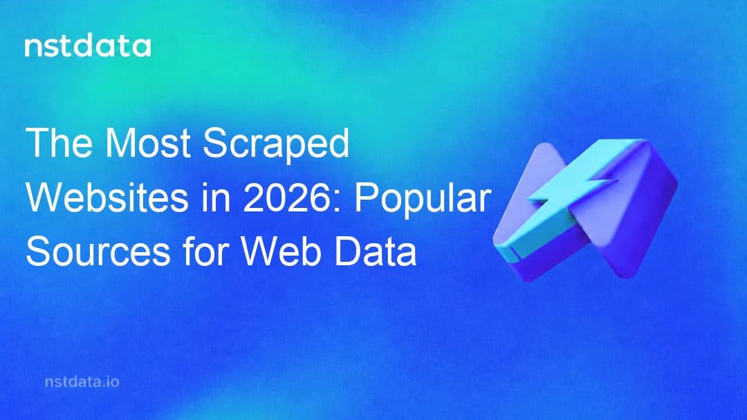 Los sitios web más raspados en 2026: fuentes populares para datos web